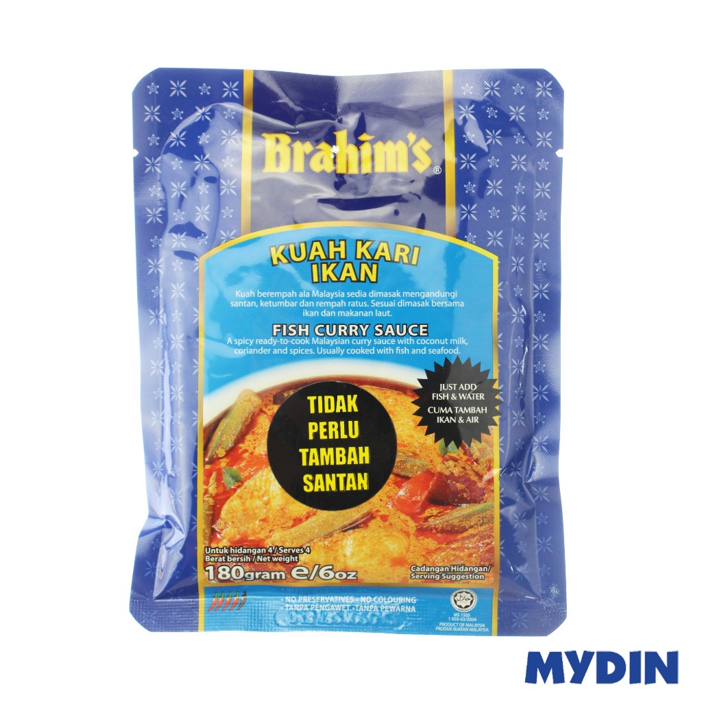 Brahim Fish Curry Sce 180g