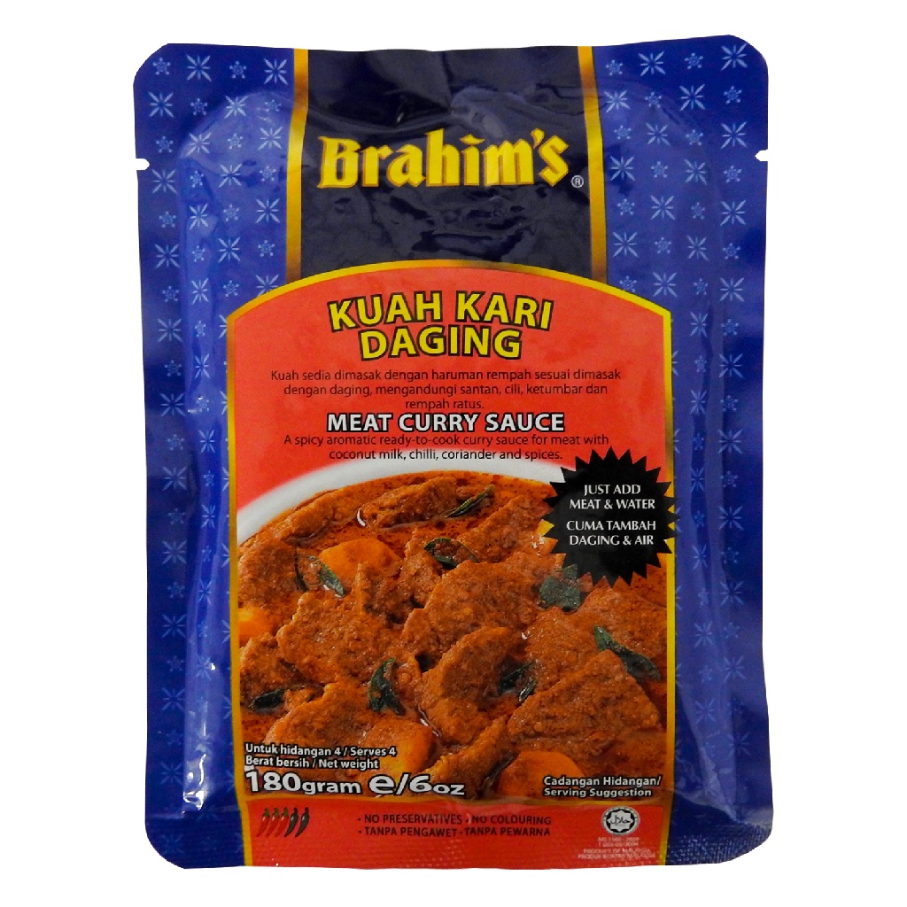 Brahim Meat Curry Sce 180g