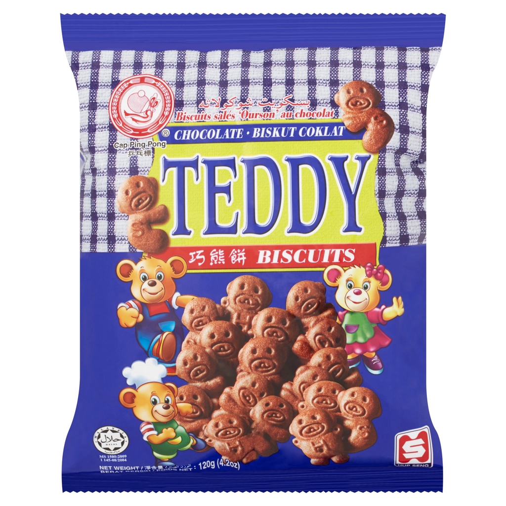 Hup Seng Bisc Tedy 120g Choc