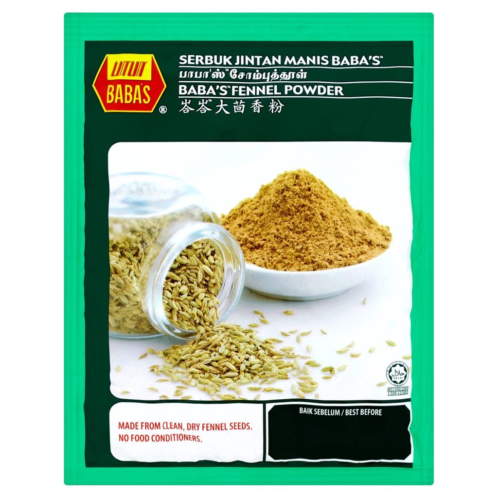 Babas Fennel Powder (Serbuk Jintan Manis) 70g