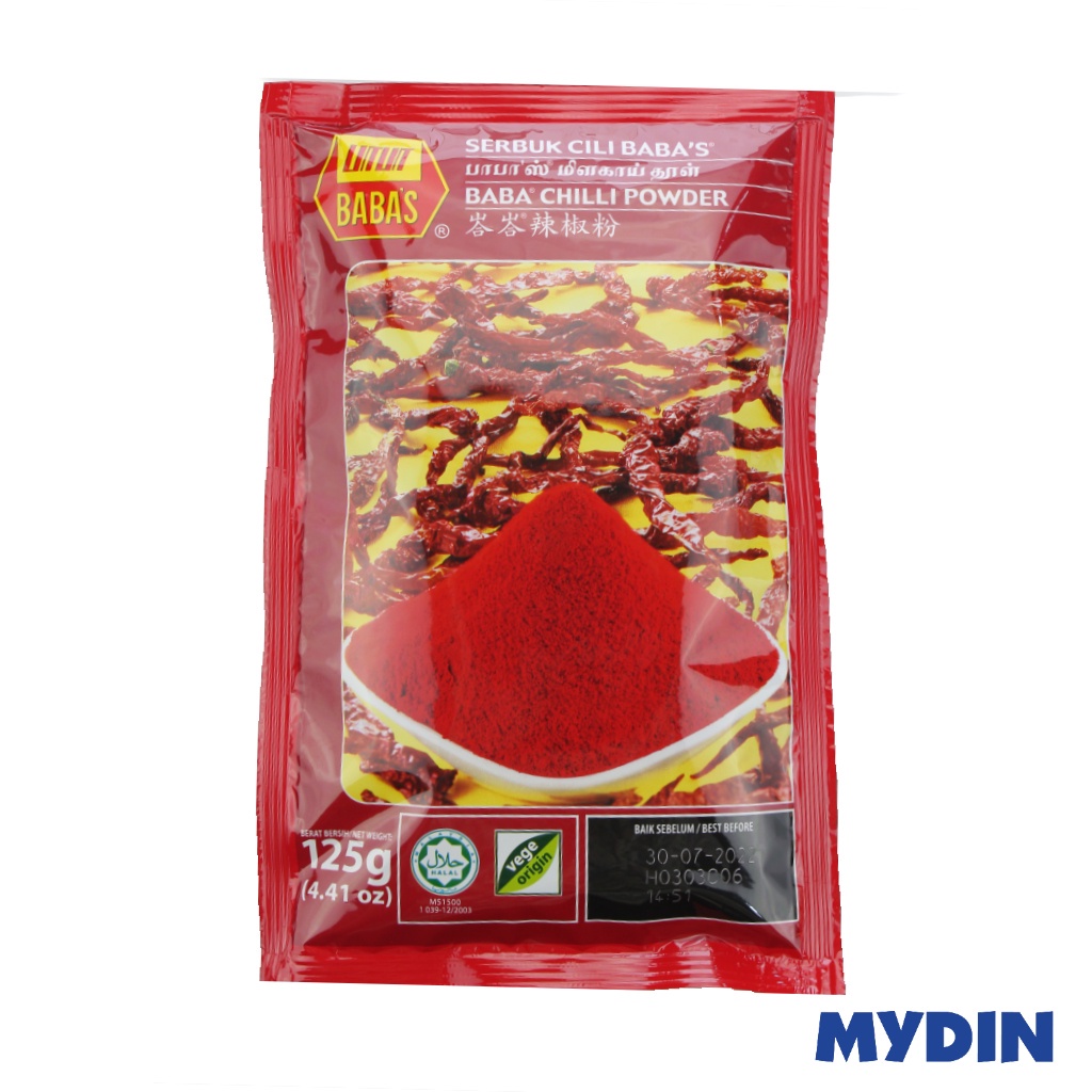 Babas Chilli Pwd 125g