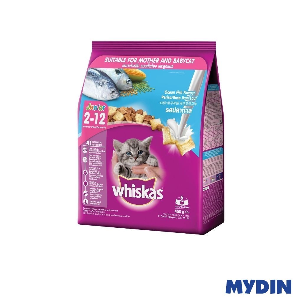 Whiskas Cat Fd Kitten 450g Ocean Fish