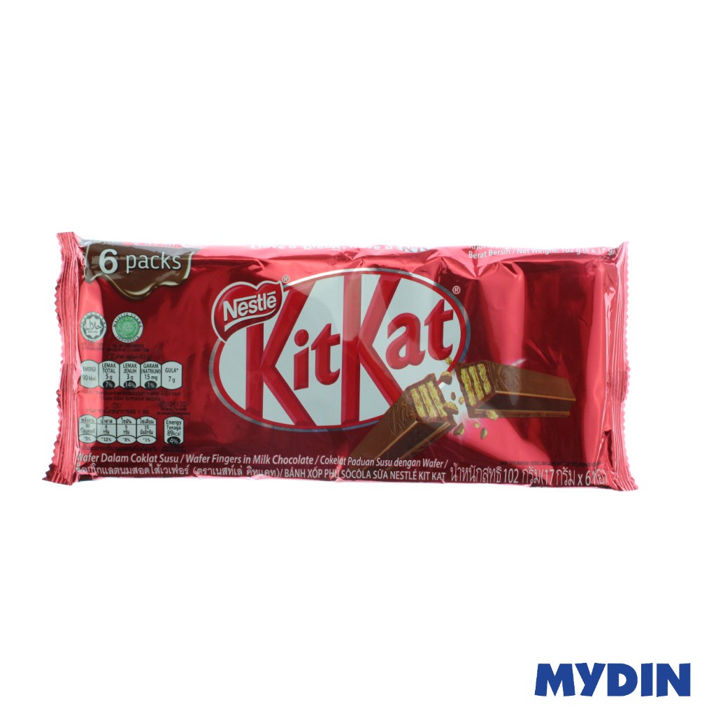 Kitkat Choc 2f 6pack 17g