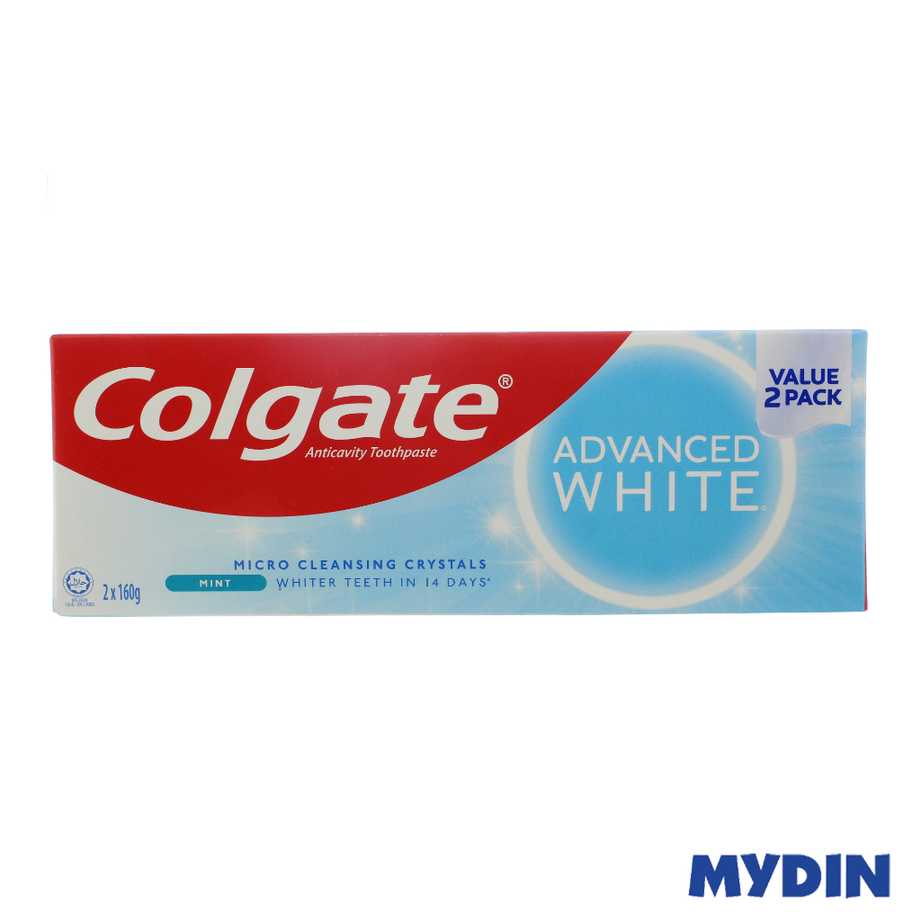 Colgate Advance Whitening T/paste 2×160g