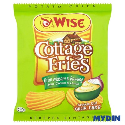 Wise Cottage Sour Cream and Onion Crinckle Cut Potato Chips 50g