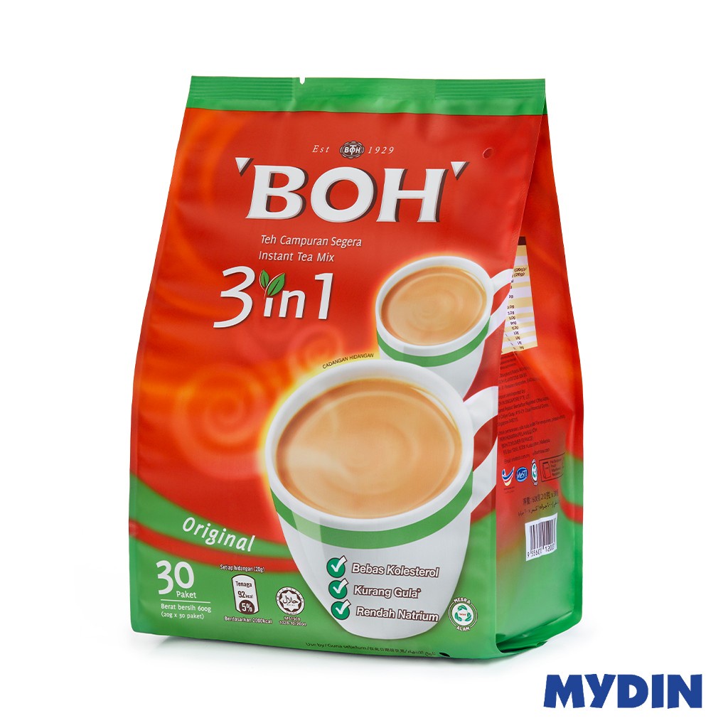 Boh 3 In 1 Instant Tea Mix 30×20g