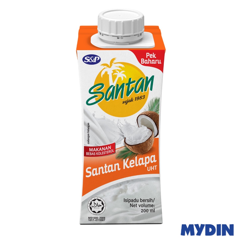 S&p UHT Pandan Coconut Milk 200ml