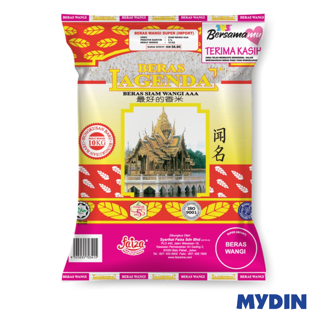 Lagenda Fragrant Rice 10kg