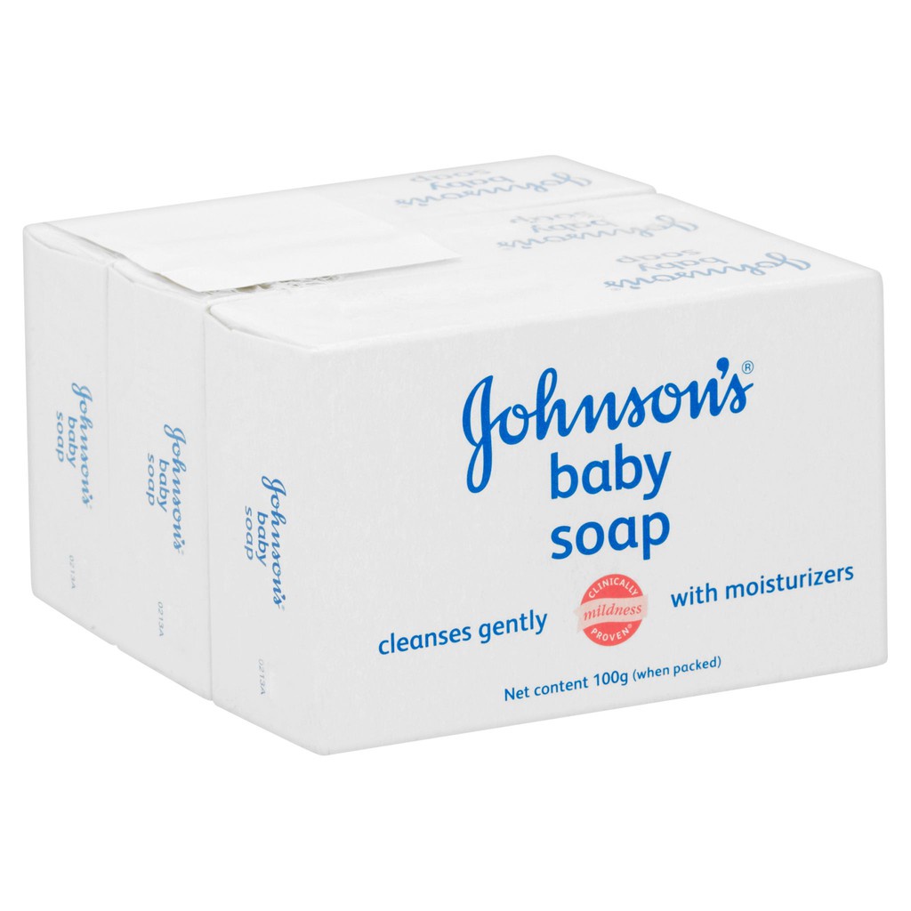 Johnsons Baby Soap 3×75g Lotion-Regular