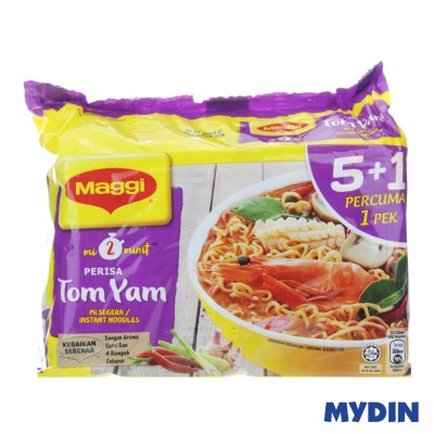 Maggi Instant Ndls FOC 5+1 80g Tom Yam