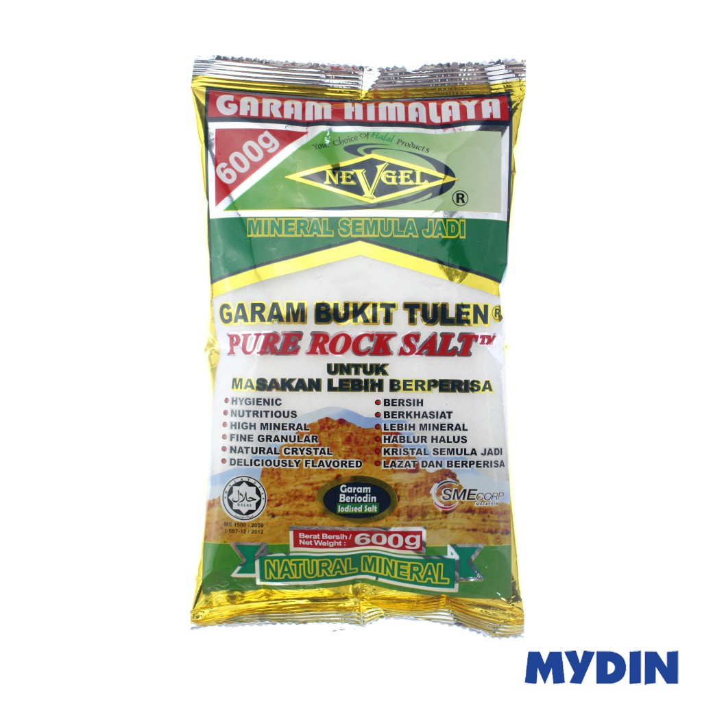 Nevgel Pr Iodized Pure Rock Salt 500g