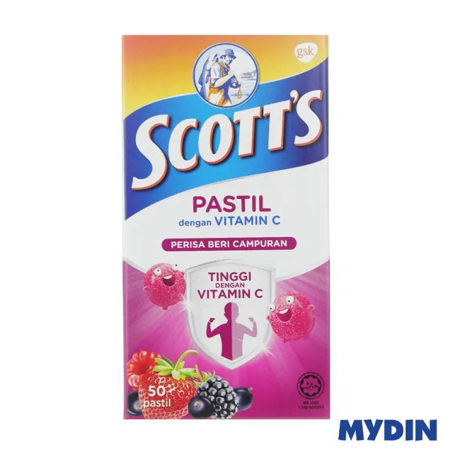 Scotts Vit C Past. Berries 50S