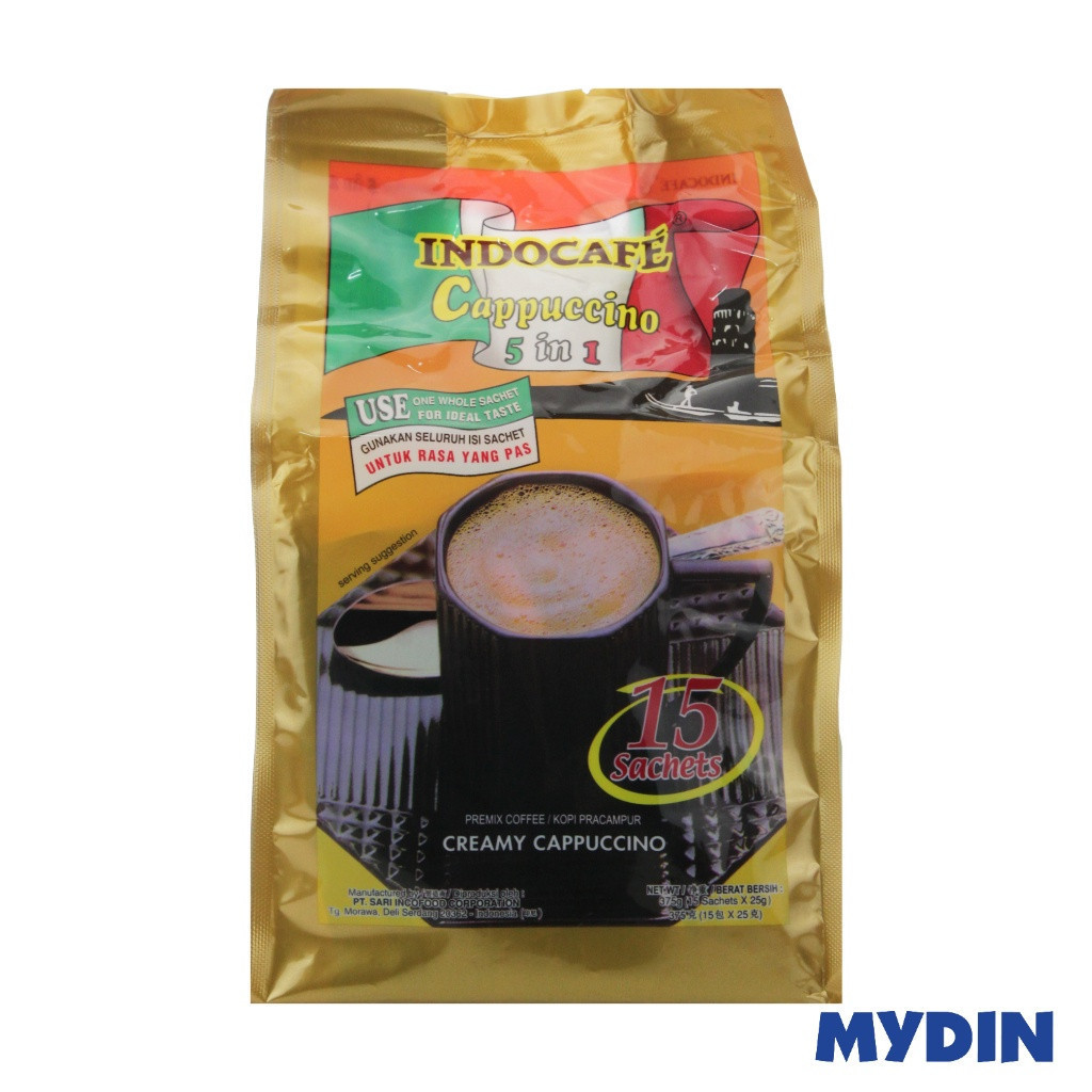 Indocafe Coffee 5in1 15×25g Cappu