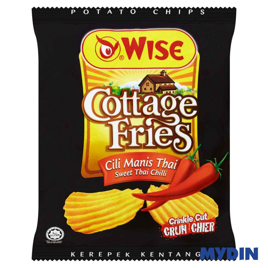 Wise Cottage Fries Sweet Thai Chilli Crinkle Cut Potato Chips 50g