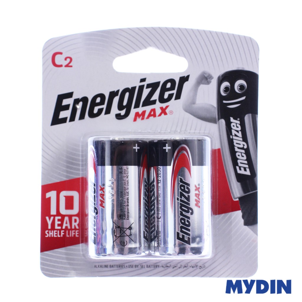 Energizer Bat 2S C Max Alk E93bp2g