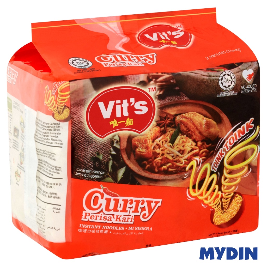 Vits Instant Ndls Curry 78gx5s