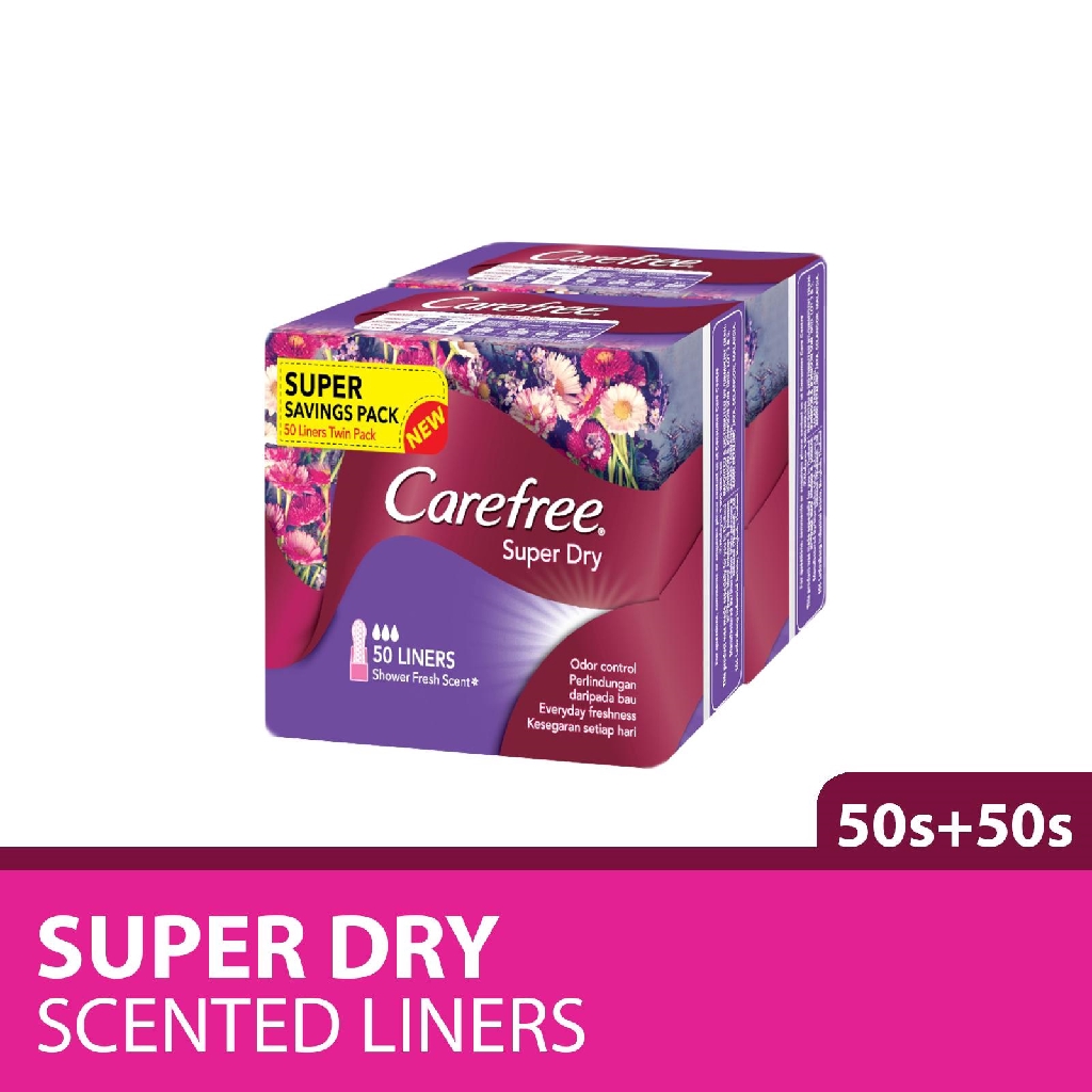 Carefree S/dry Lin 156mm 50×2 Scent