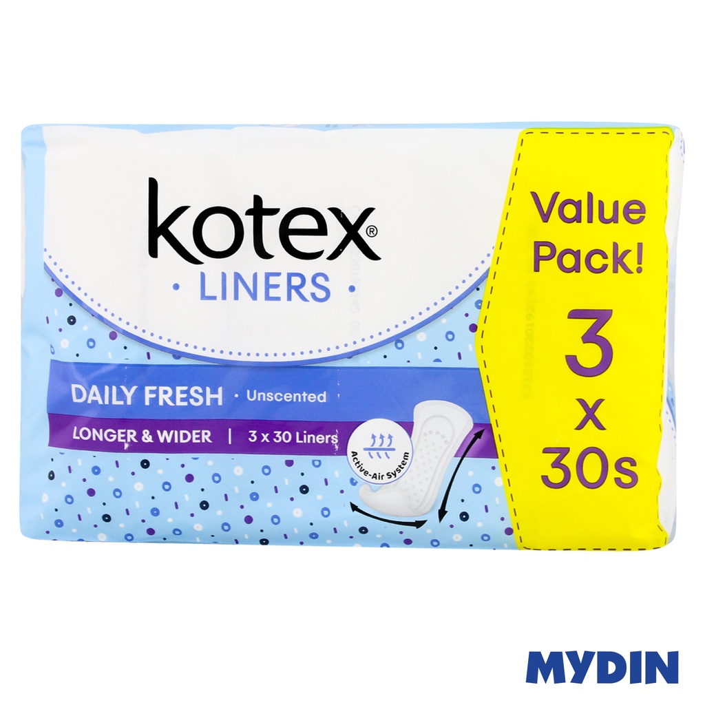 Kotex Frsh Lin L&w 17.5cm 30×3 Un