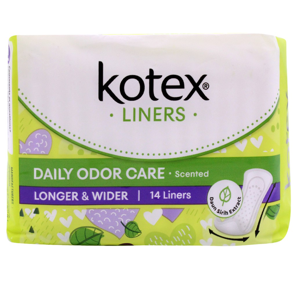 Kotex Frsh Lin L&w 17.5cm 14S D/srh