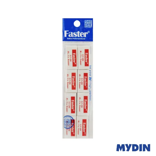 Faster Eraser Dustfree Wht 8S E268-8
