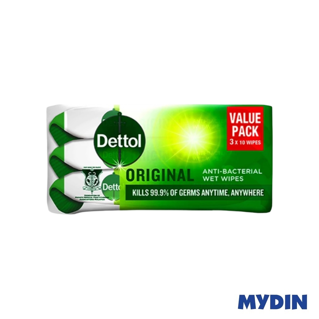 Dettol Wet Tissue Vp Of 3 10S