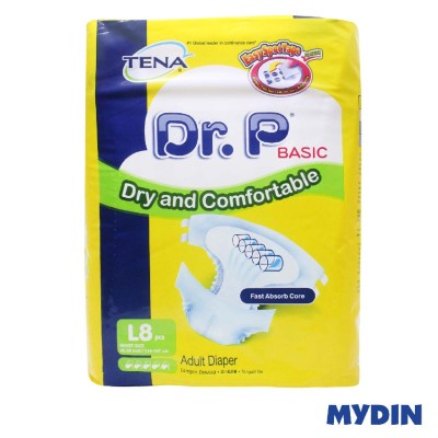 Dr P Basic Adult Diaper L8