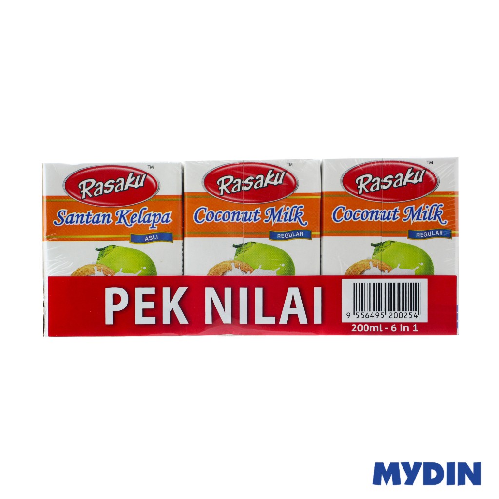 Rasaku Coconut Mlk Vp 6×200ml