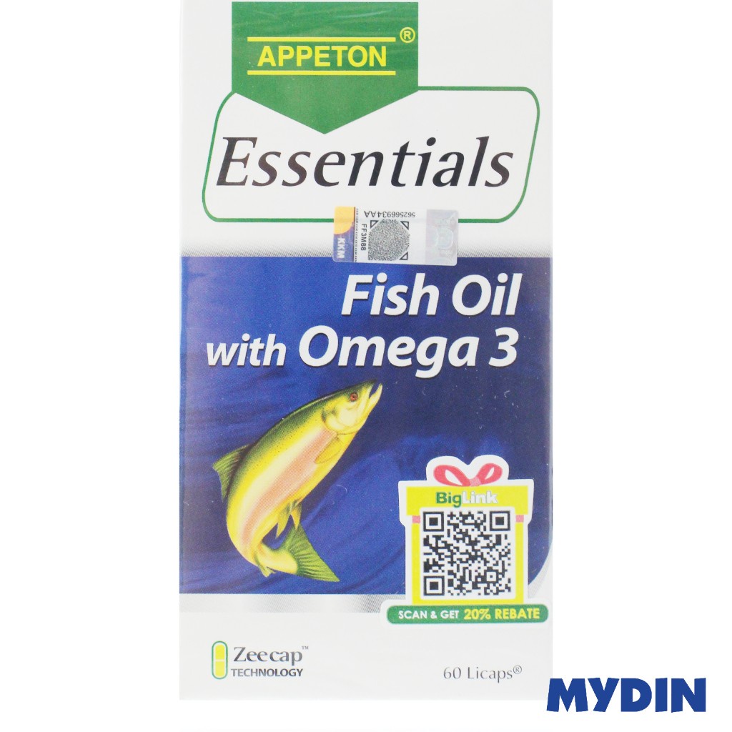 Appeton Essntls Fish Oil Plus Omega3 60S