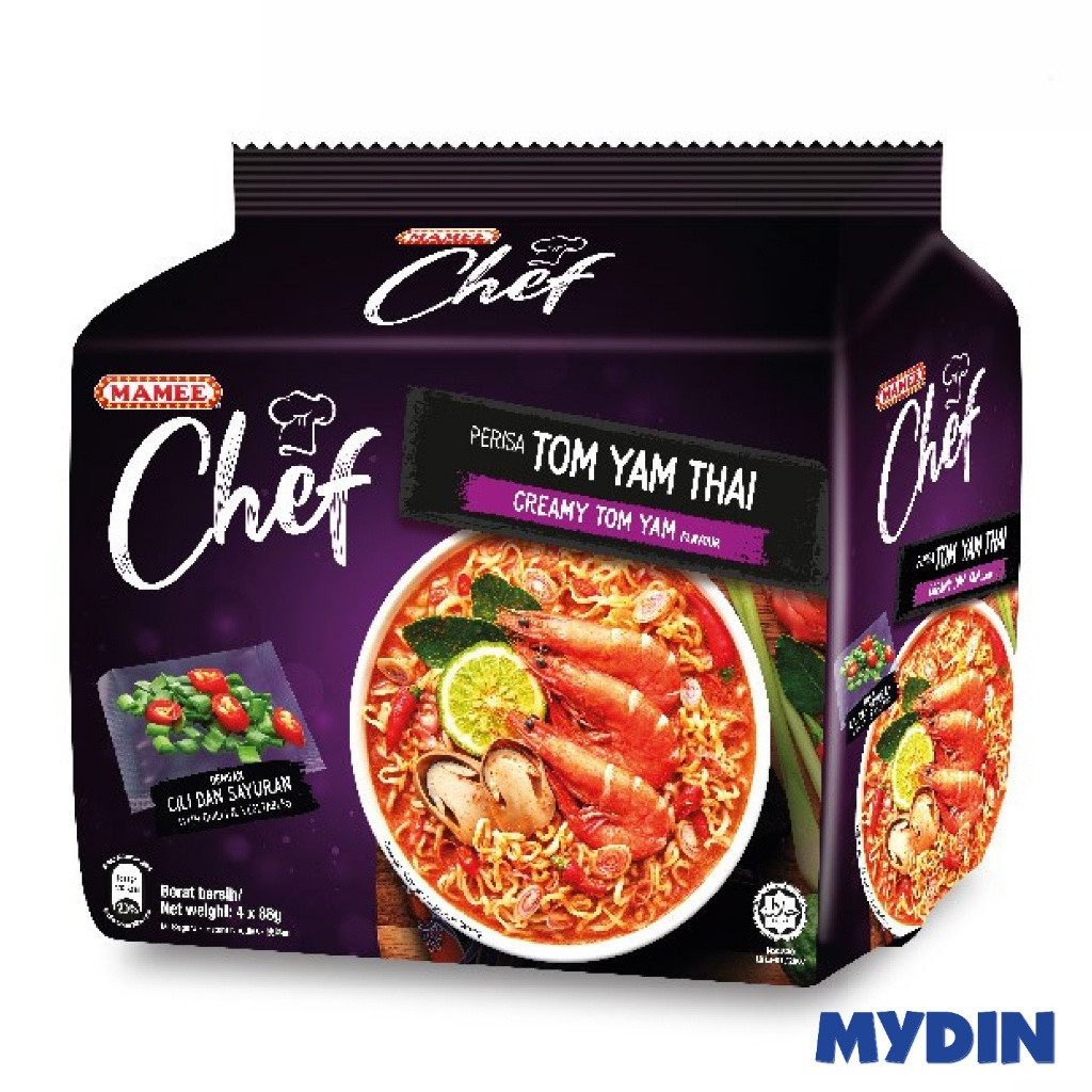 Mamee Chef Instant Ndls 4×80g Tom Yam