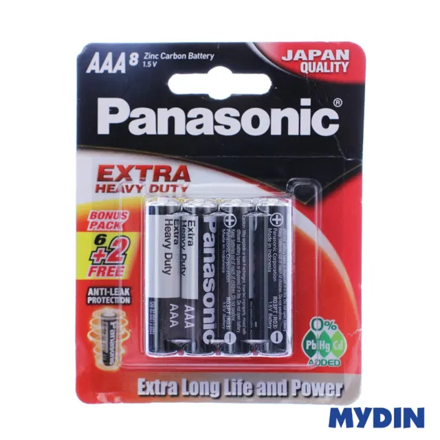 Panasonic Bat 8S Aaa Um-4shd R03pt8b2f