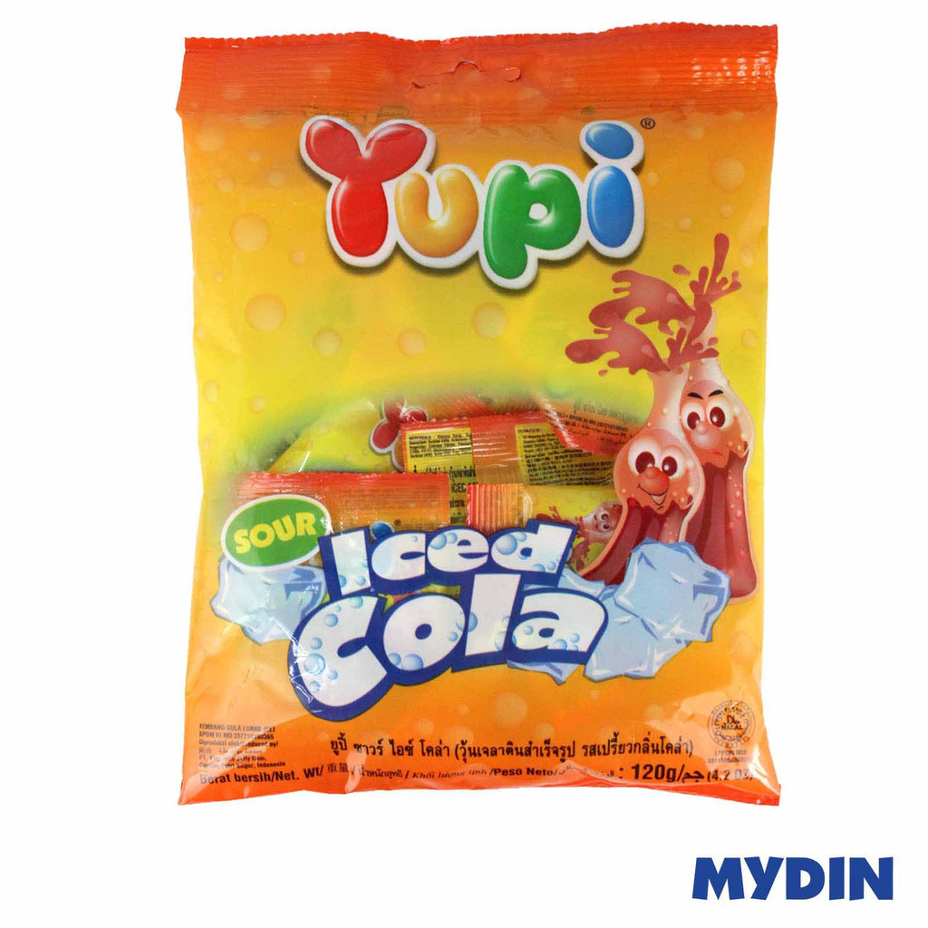 Yupi Party Swts Gummy 120g Cola