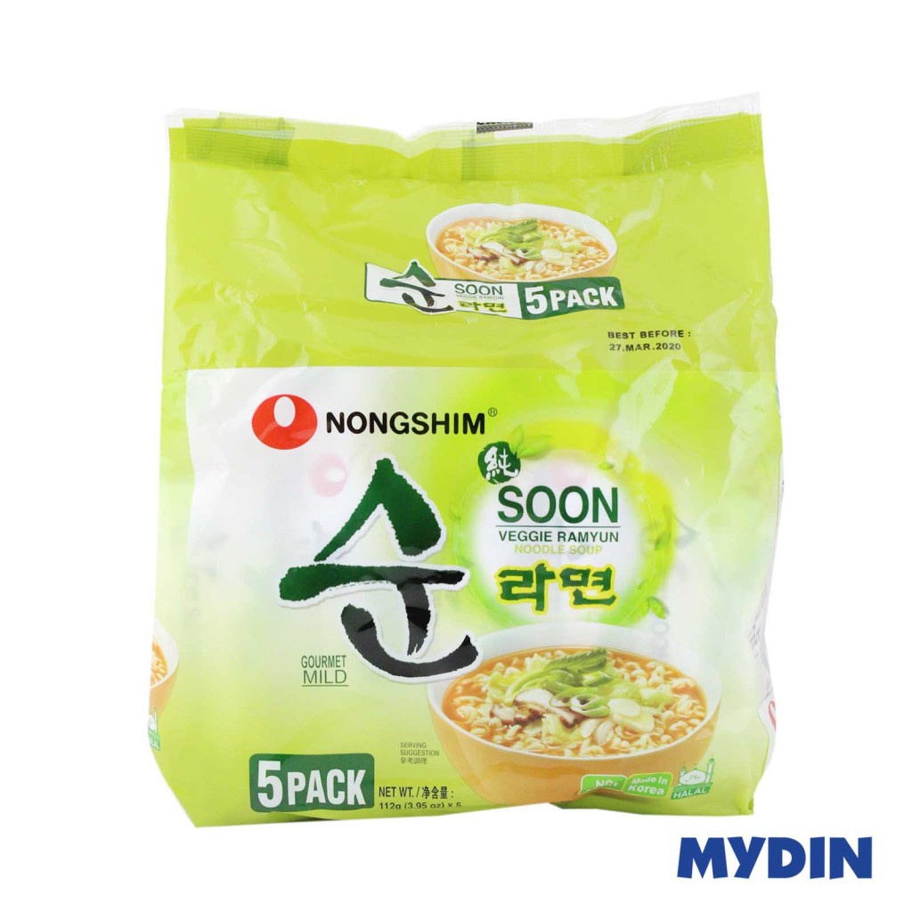 Nong Shim Soon Vege Ramyun 5×112g