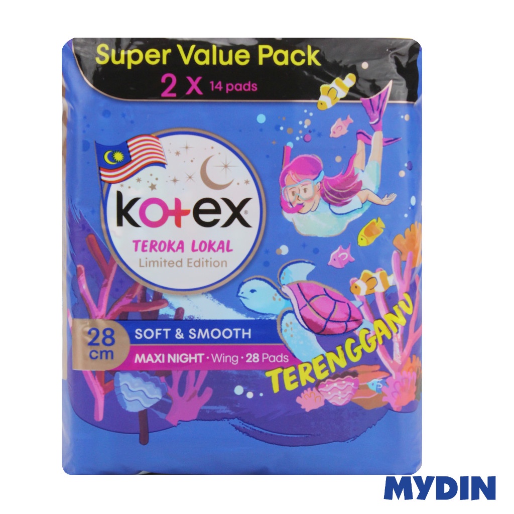 Kotex SFTnSMTH Ovn Wg 28cm 14×2
