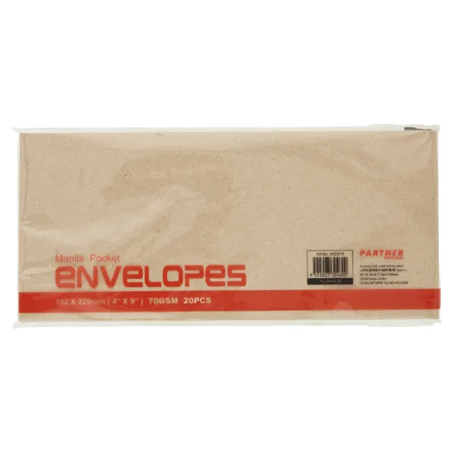 Partner E/lope Mnla 4inx9in M74920 S B