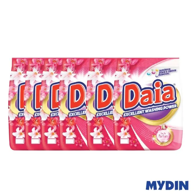Daia Deterg Pwd 6 pkt, 100g, Flrl