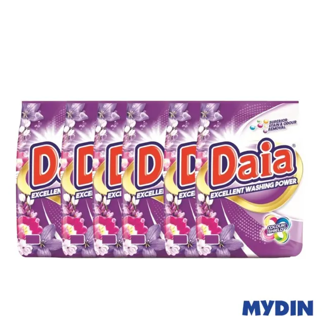Daia Deterg Pwd 6 pkt, 100g, C/shld