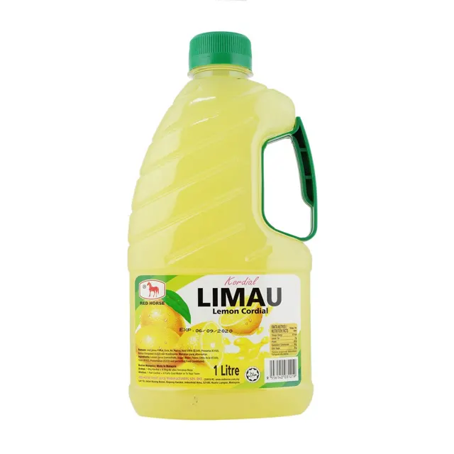Red Horse Cordial, 1L, Lemon