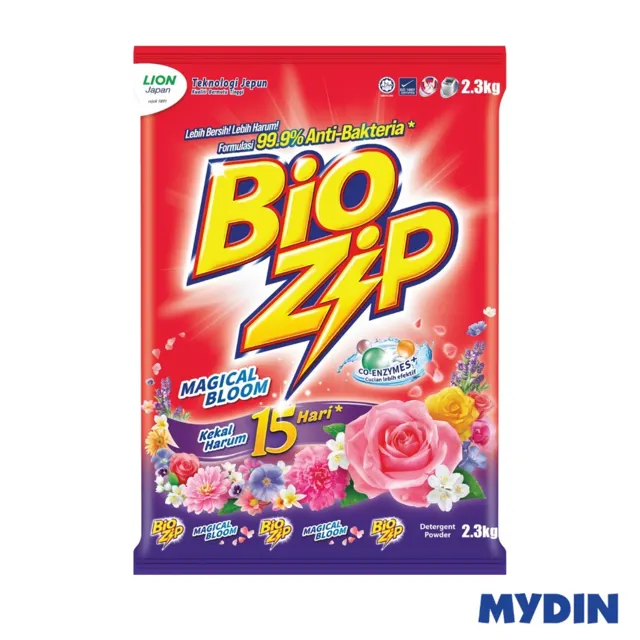 Bio Zip Deterg Pwd, 2.3kg, Mg/blm