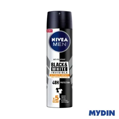 Nivea (m) Deo Spr Blck+wht Fresh 150ml