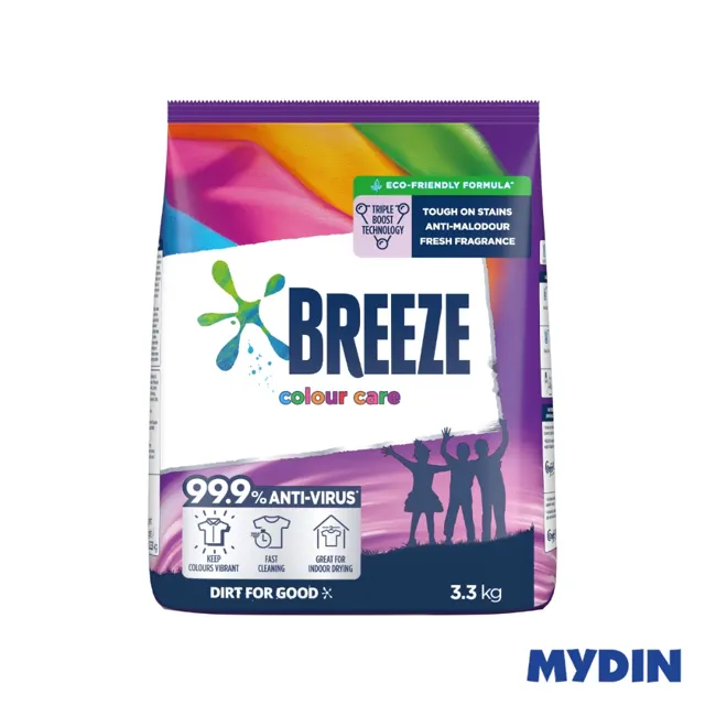 Breeze Deterg Pwd, 3.3kg, C/care