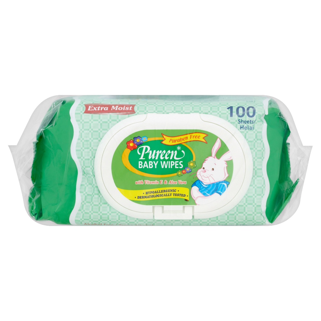 Pureen Baby Wipes 2×100s Fragrant Free