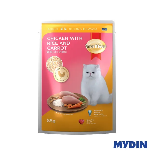 Smart Heart| Cat Pouch Wet Food | Makanan Basah Kucing Pek - 85g