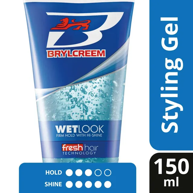 Brylcreem Wet Look Firm Hold with Hi-Shine Hair Gel 150ml