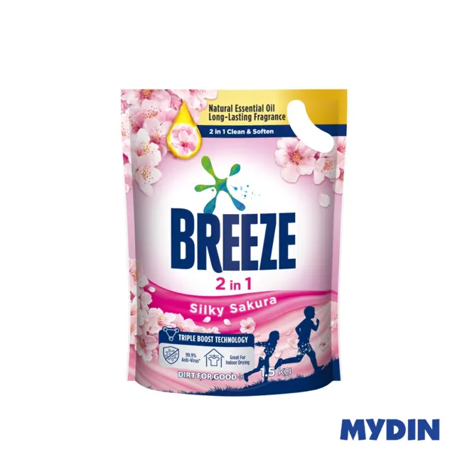 Breeze Deterg Liq Ref, 1.5kg, Sl/skra