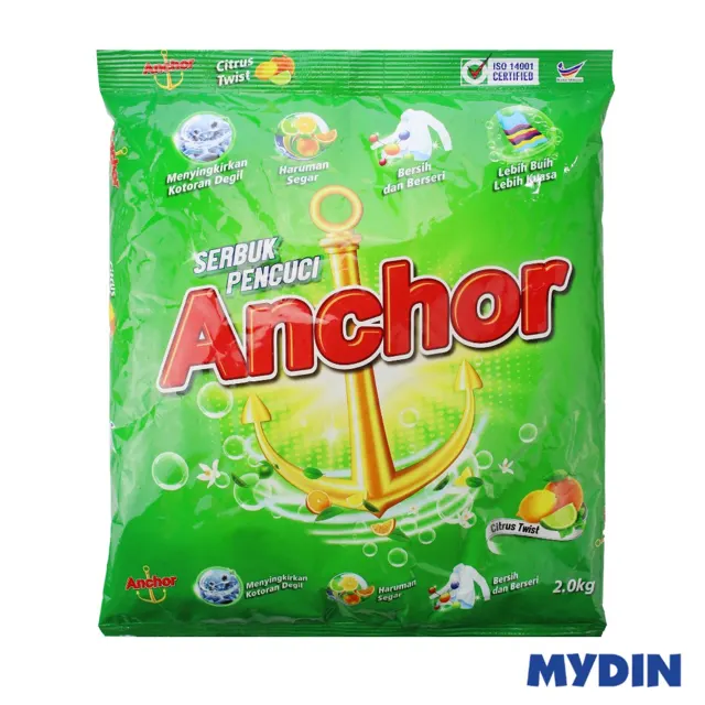Anchor Deterg Pwd, 2kg, Ctrs