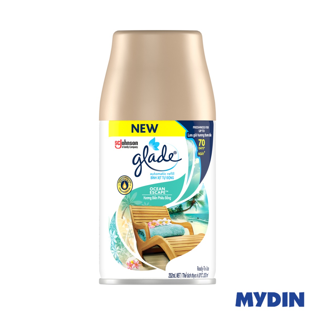 Glade A/sp Ref, 252ml, O/escpe