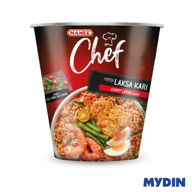 Mamee Chef Cup Ndls, 70g, C/lksa