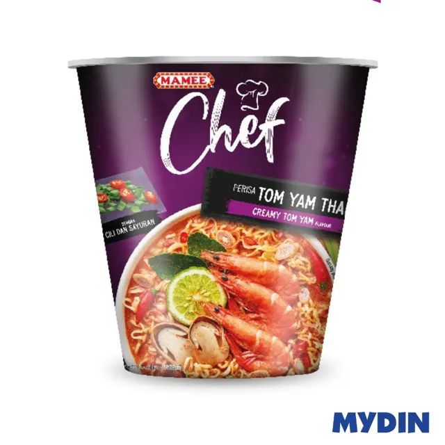 Mamee Chef Cup Ndls, 70g, C/t/y