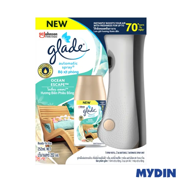 Glade A/sp 3in1 Str, 252ml, O/escpe