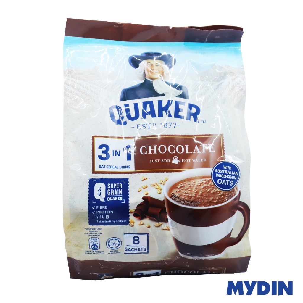 Quaker Q Vital Cereal Drink 8S, 28g, Chclte